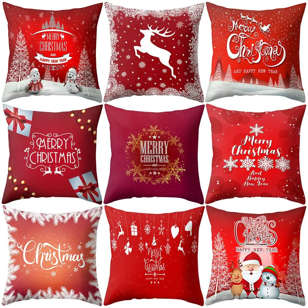 Счастливого Рождества Подушка Чехол для подушки дивана кровати и машины кафе