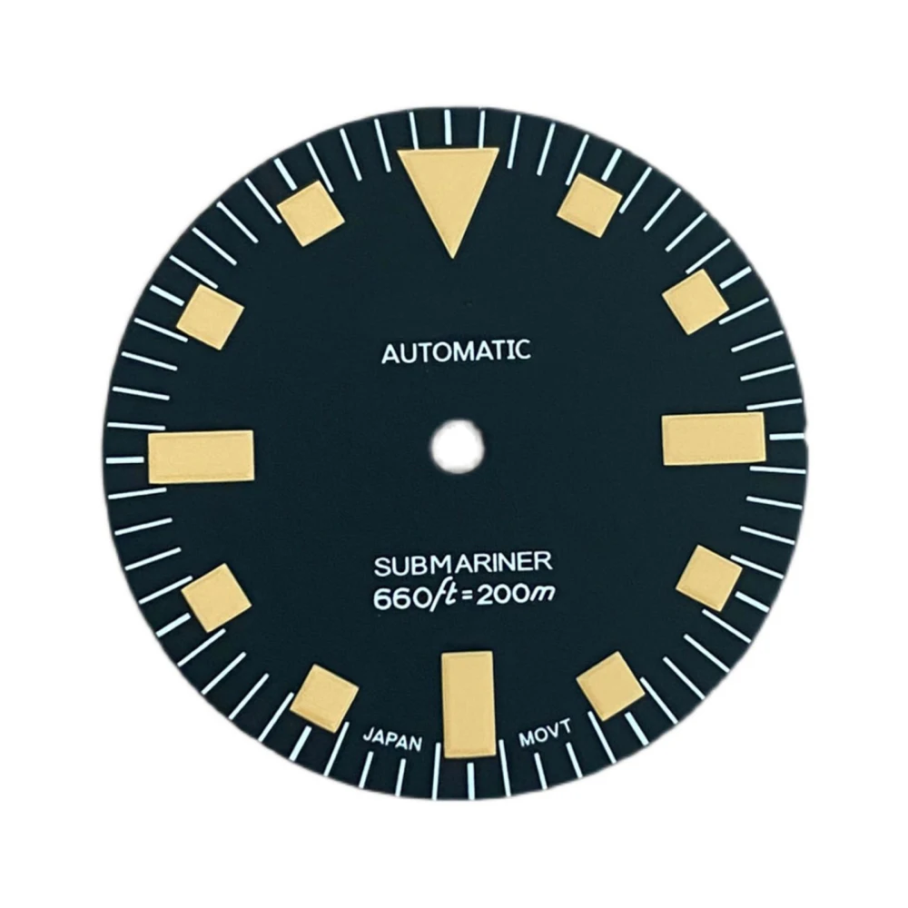 

Зеленые светящиеся часы с циферблатом 28,5 мм, модифицированные детали для часов NH35/NH36 в стиле ретро 007