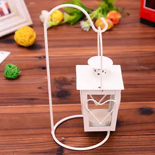 Стеклянный металлический подсвечник Марокканская столовая настольная лампа