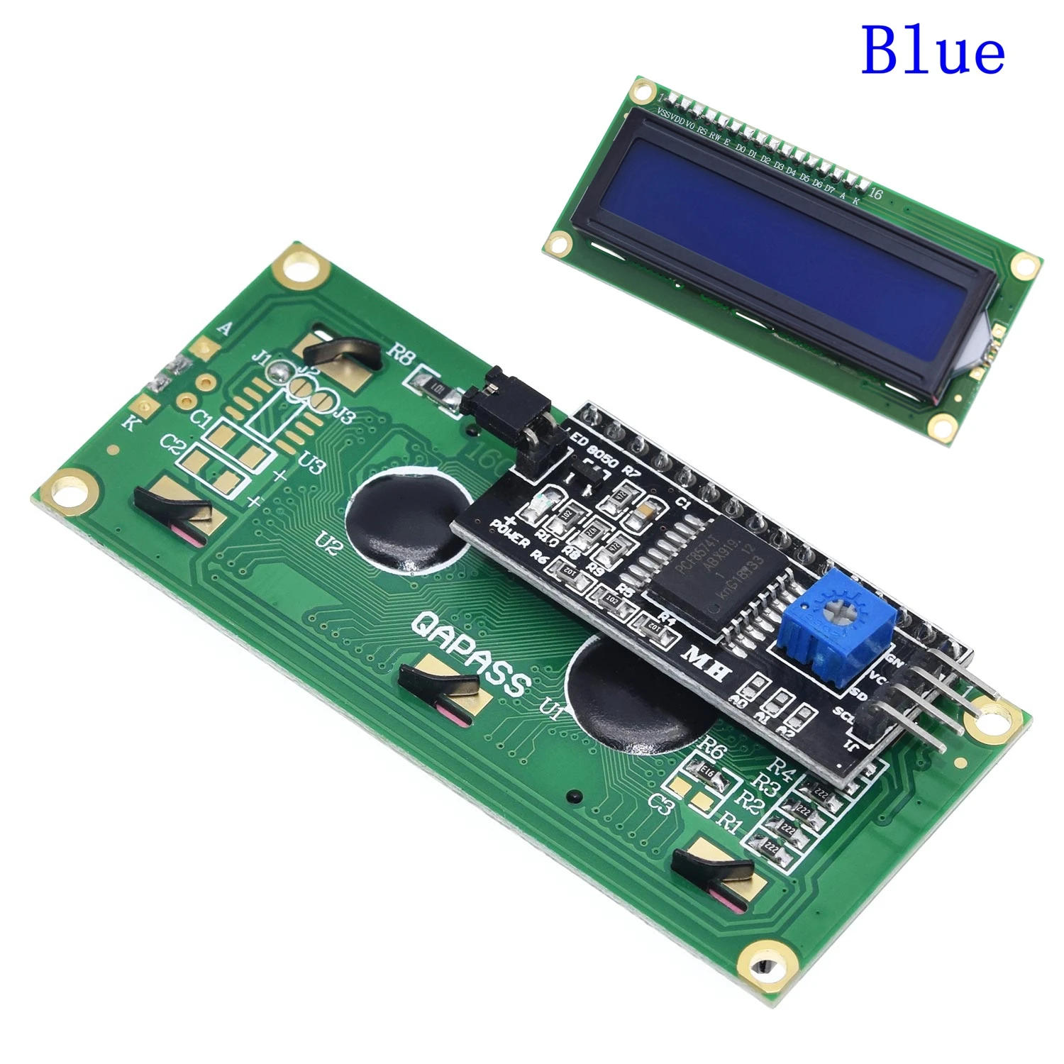 1 шт. модуль ЖКД синий зеленый экран IIC/igc 1602 для arduino 1602 lcd UNO r3 mega2560 lcd 1602