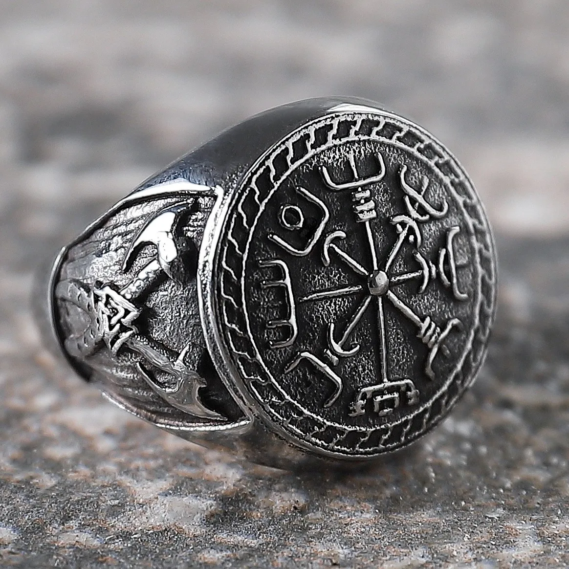 Мужское Винтажное кольцо топор ювелирное изделие из нержавеющей стали в стиле