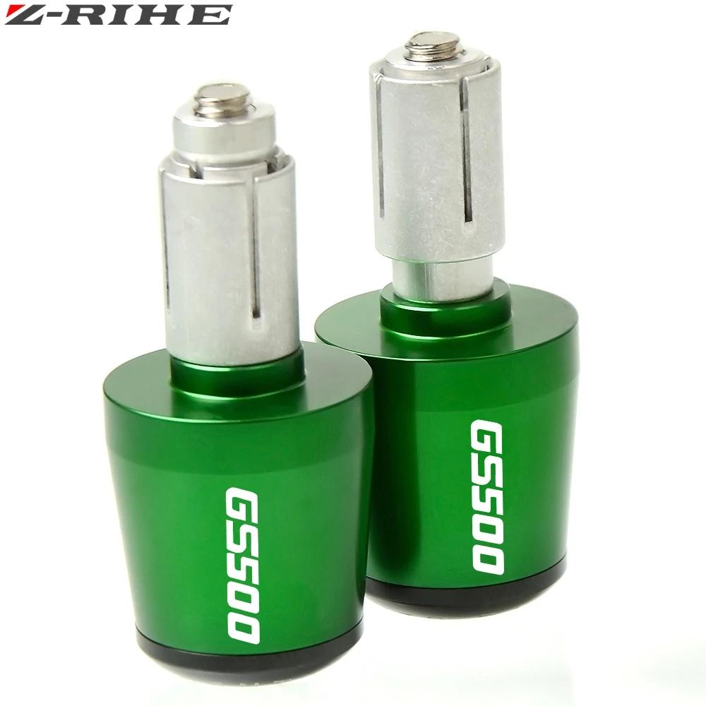 Green Для SUZUKI GS500 GS 500 1989-2008 1990 1991 1992 1993 аксессуары для мотоциклов 7/" 22 мм рукоятки «Грипсы» Торцевая крышка - Цвет: Green