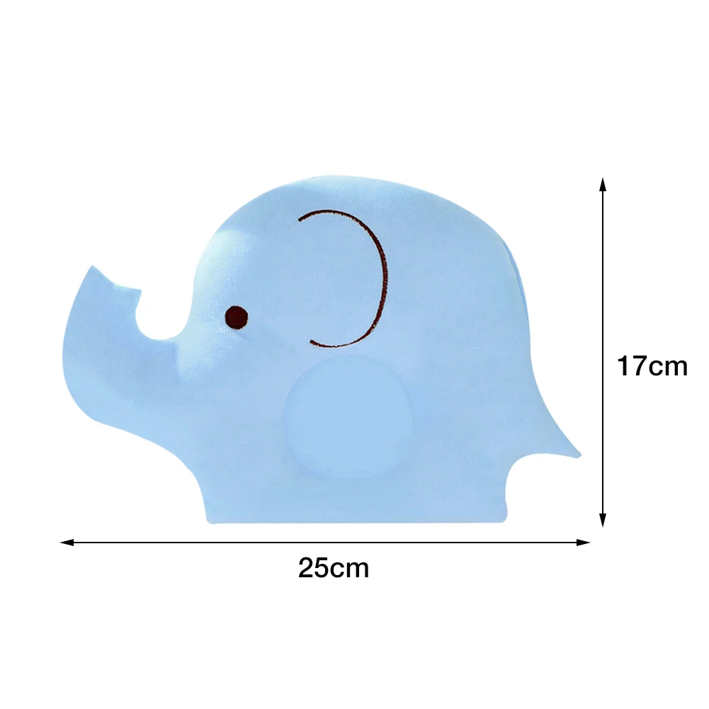 

Cute Baby Infant Toddler Newborn Head Back Protector Safety Pad Newborn Baby Anti-partial Shape Pillow Cartoon Elephant Pillow