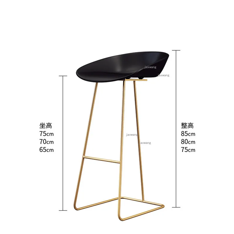 

Nordic bar chair high feet wrought iron stool modern minimalist luxury bar stools creative Kitchen furniture the bar chair