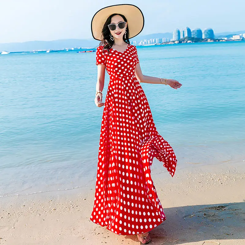 

Новые летние женские два отдельных предмета: Топ без рукавов и шифоновая модное элегантное платье с v-образным вырезом с коротким рукавом ле...