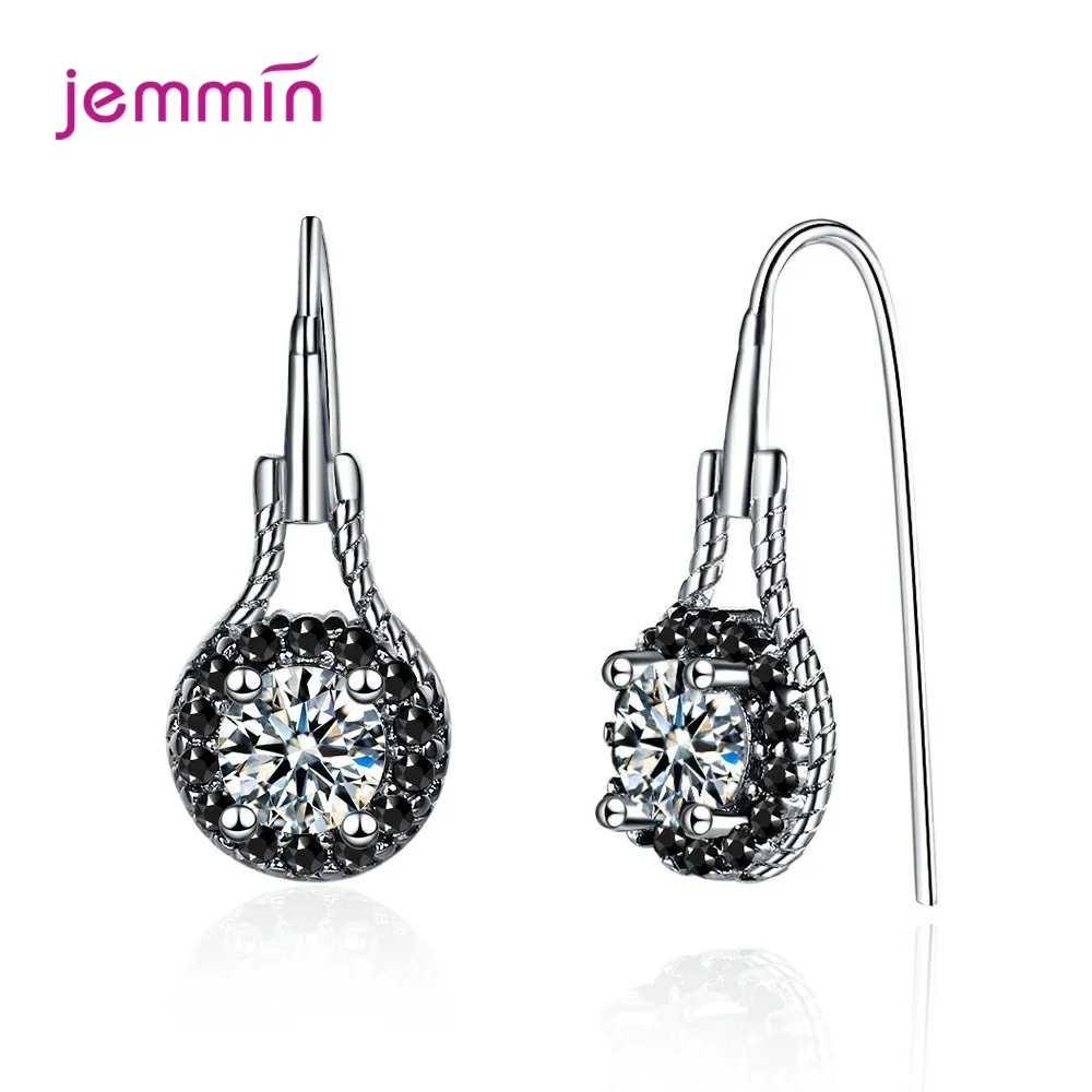 Женские серьги подвески из серебра 925 пробы с кристаллами|Серьги-подвески| |