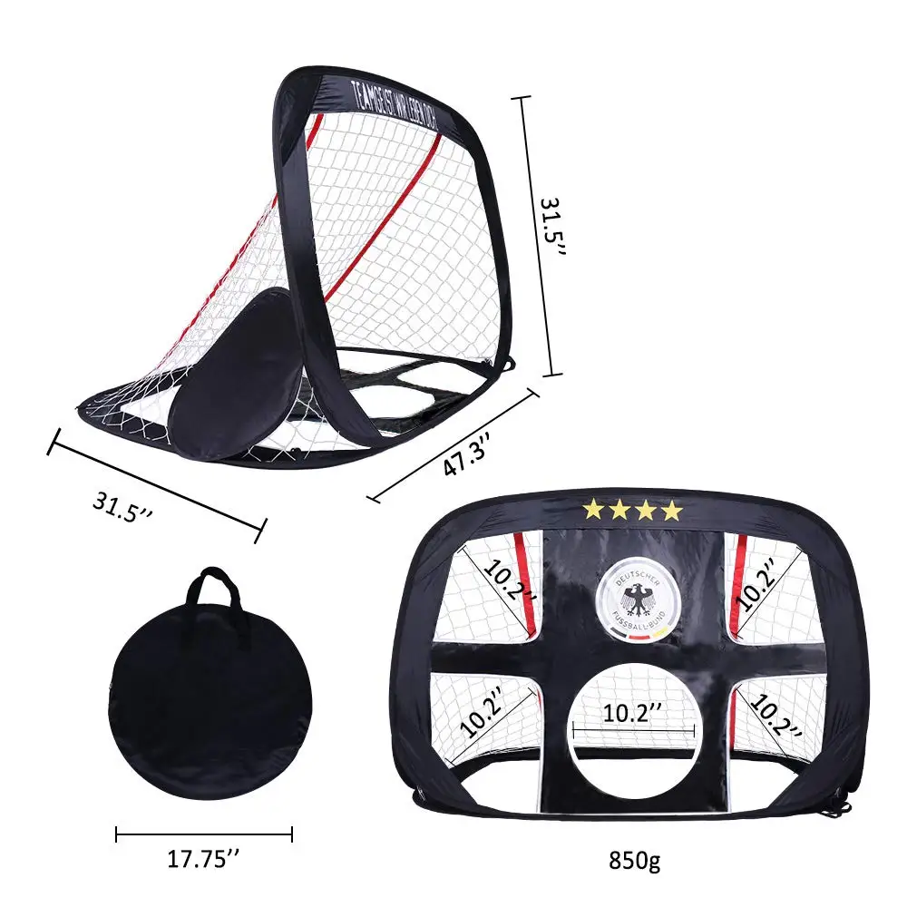 WISHOME высокое качество 2 в 1 всплывающие дети Fotball цель портативная Детская