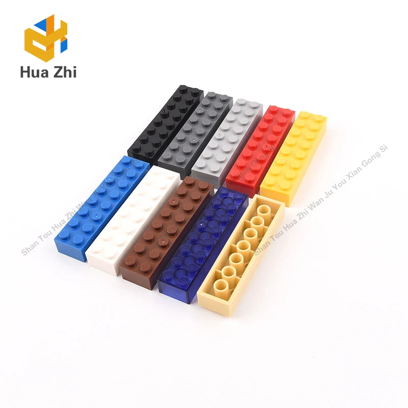 10PCS 93888 3007 Brick 2x8 Building Blocks Parts MOC DIY Education Build Toys Brick