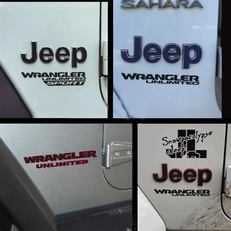 Наклейки виниловые для Jeep Wrangler TJ JK CJ YK JL XJ 2 шт. | Автомобили и мотоциклы