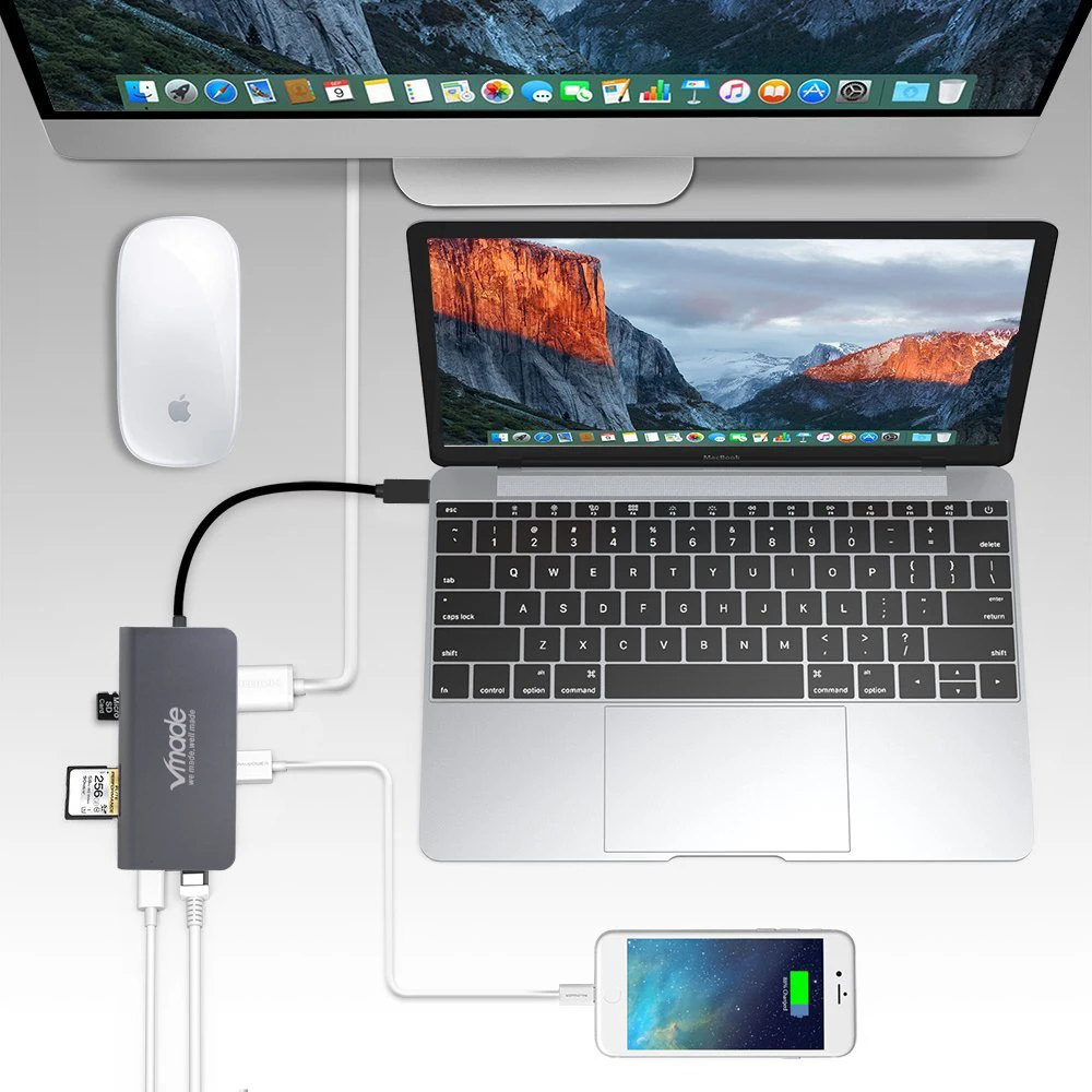 Адаптер Vmade PD Thunderbolt 3 для Apple MacBook Galaxy Huawei Matebook Pro концентратор USB 0 Type-C | Электроника