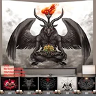 Гобелен сатана люцифе, демон, настенное украшение, настенный художественный гобелен, украшение для спальни, окна, настенная подвесная занавеска, фон