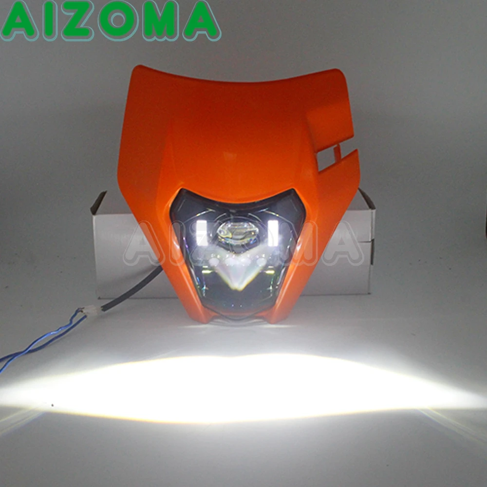 

Motorcycle Universal Enduro Led Headlight E8 Drl Hi/Lo Beam Front Light For Xc Excf Xc Xcf Xcw 125-530 Dual Sport Off-Road