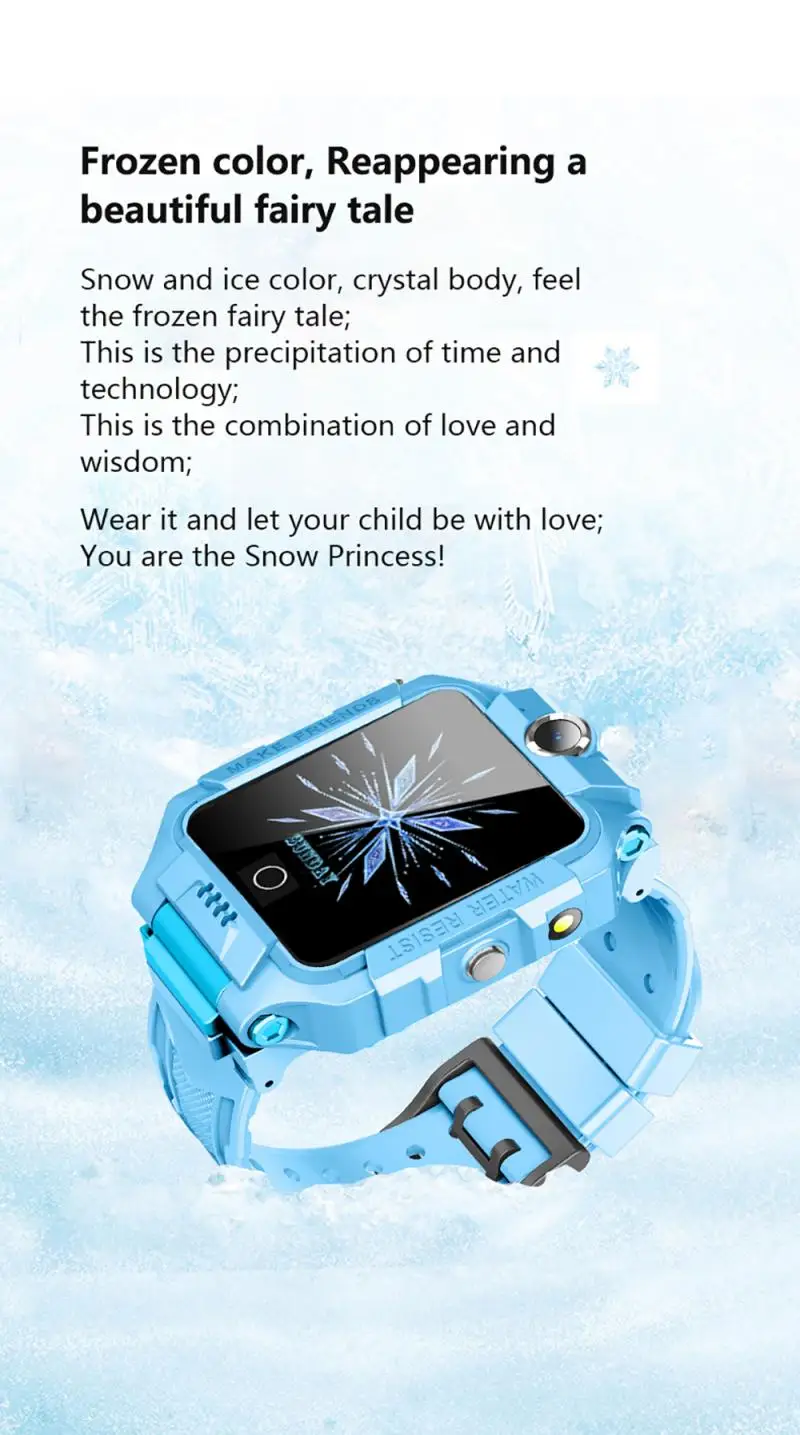 Детские умные часы для детей 4G монитор будильник поддержка SOS камера фонарик