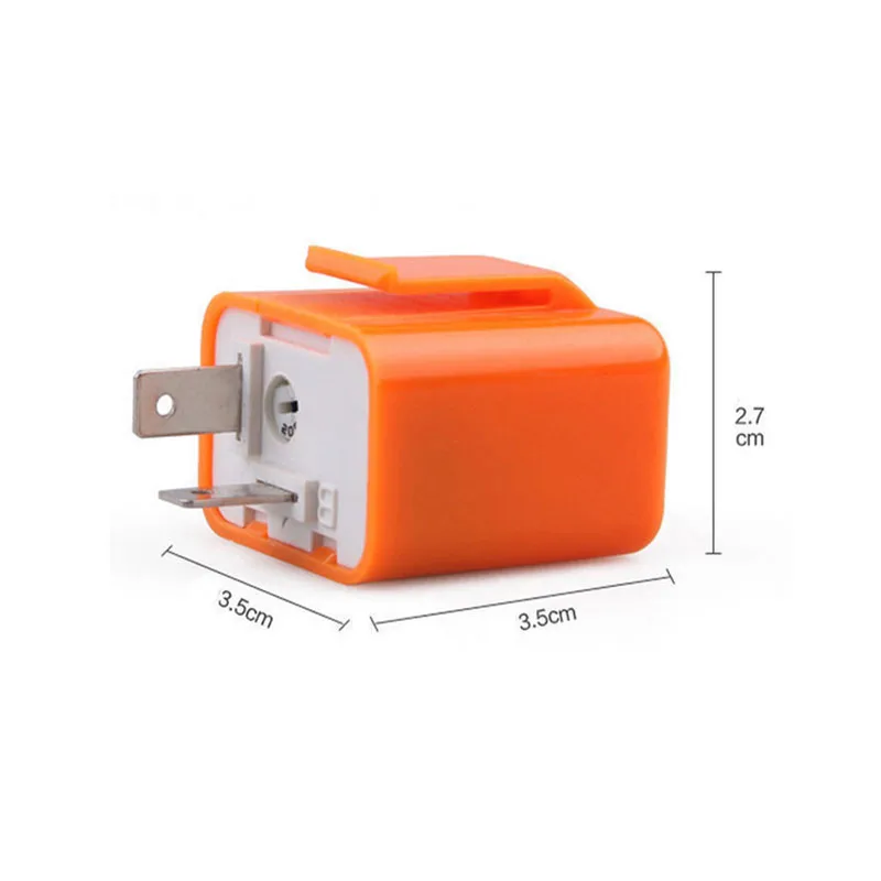 12 В 2 Pin Регулируемая частота светодиодный мигалка реле поворотов Индикатор для