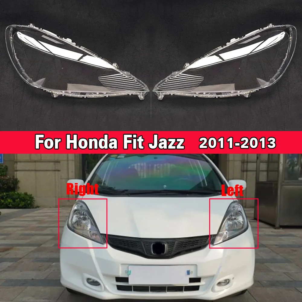 Car Light Auto Shell Front Headlamp Cover Replacement For Honda Fit Jazz Hatchback 2011 2012 2013 Headlight Lens Lampshade