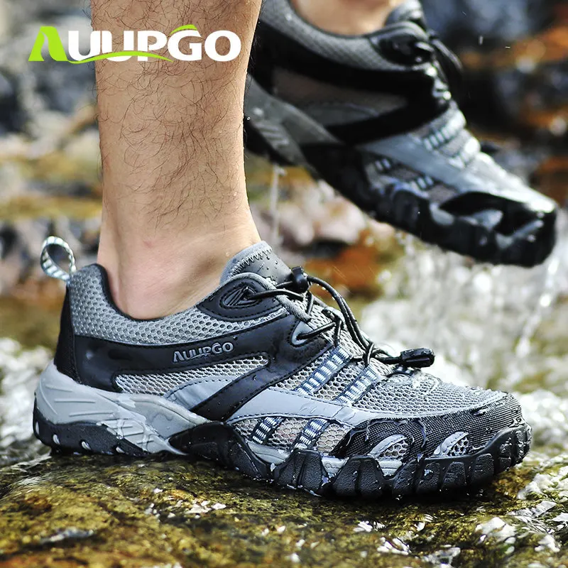 Summer Hiking Shoes Mens Upstream Shoes Women Breathable Mesh Aqua Shoes Outdoor Quick-drying Water Shoes New Wading Shoes