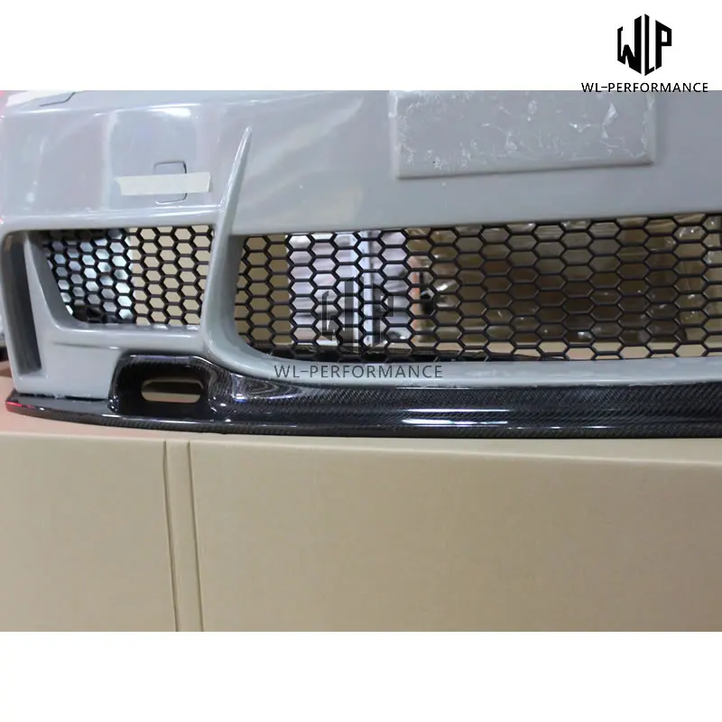 E90 1 м Высокое качество карбоновое волокно авто передний бампер сплиттер губ