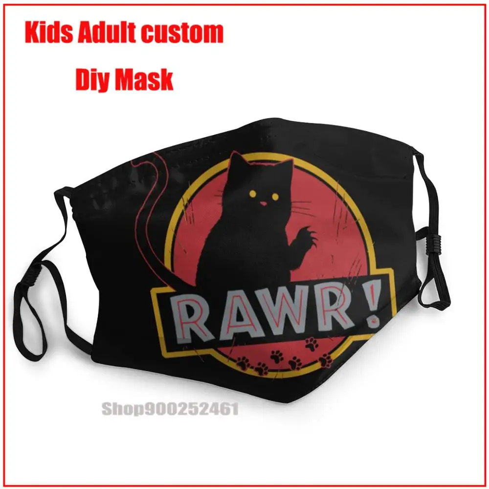 

Rawr Cat Paw DIY mascarilla harry mask washable reusable face mask adult mask pm2.5 funny pattem print grimace ghost