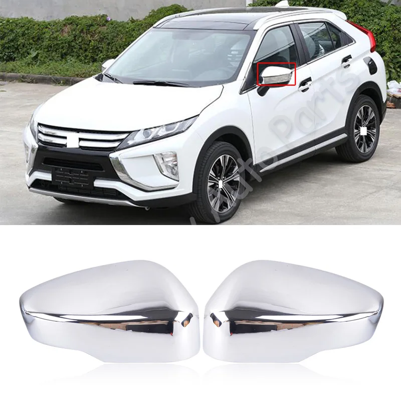 CAPQX 2 шт. для Mitsubishi Eclipse крест хромированный чехол зеркала заднего вида боковое