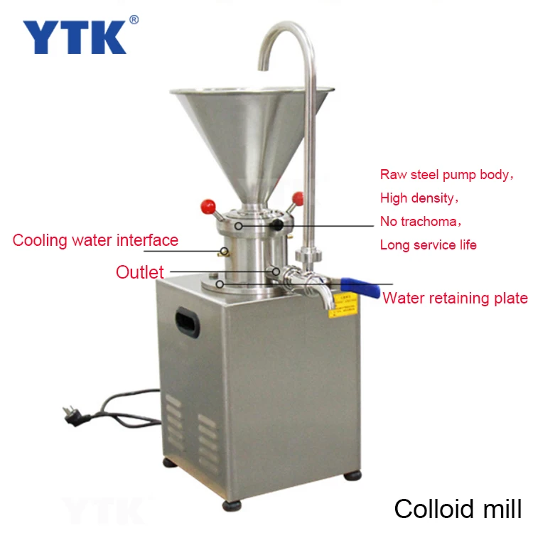 

YTK Stainless Steel Vertical Colloid Mill Grinding Machine For Peanut Sesame Pepper And Nuts