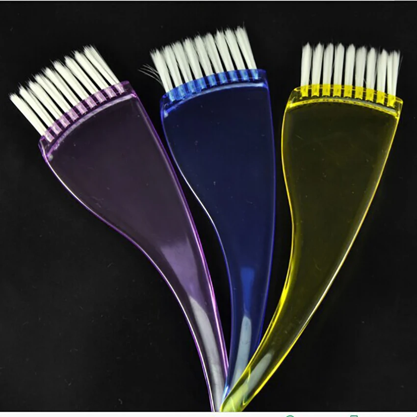 

S handle Dye Brush Applicator Brush for Color Treatment, Transparent Hair Dye Color Brush Hair Dying Coloring Applicator