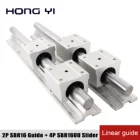 4 шт. SBR16UU линейный подшипник блоки + 2 шт. SBR16 линейные направляющие 200 300 400 500 мм линейный вал рельсовой опоры для станка с ЧПУ