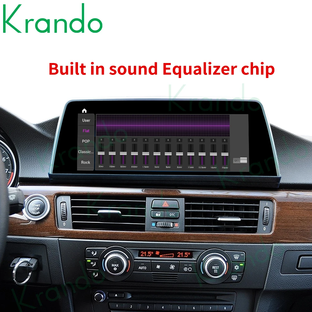 저렴한 Krando 안드로이드 11.0 6G 128G 10.25 차량용 라디오 플레이어, BMW 3 시리즈 E90 CCC CIC 멀티미디어 헤드 유닛 무선 카플레이, 2009-2012