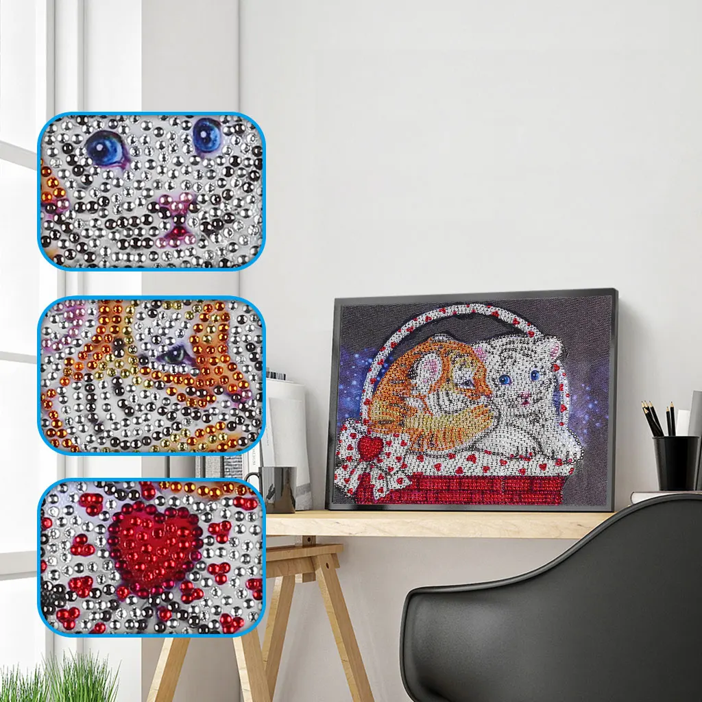 23 Алмазная живопись особой формы DIY 5D частичная дрель наборы для вышивки крестом цветок собака узор Кристалл бриллиантовой вышивки Искусство ремесло - Цвет: 23