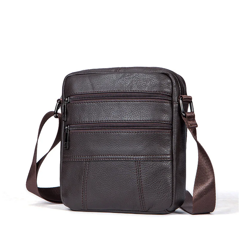 

Men's messenger bag, custom leather casual small shoulder bag, cowhide handbag, large capacity bag, business shoulder bag