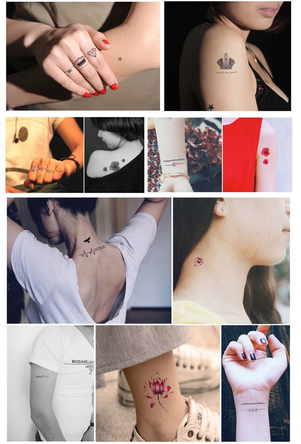 66 шт./компл. временные тату наклейки s водостойкие на руку до ключиц для боди арта