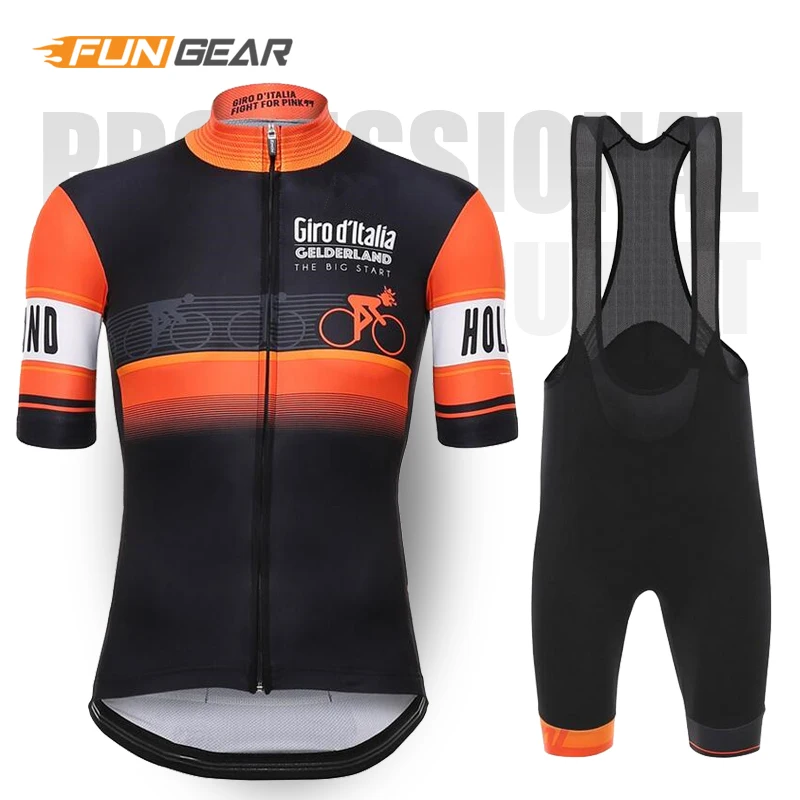 Bib Cycling Set ITALIA одежда для команды велосипедистов трикотажный комплект для велоспорта велосипедные Шорты Ropa Ciclismo быстросохнущие мужские летние велосипедный майон комплект укороченных брюк - Цвет: Bib Cycling Set