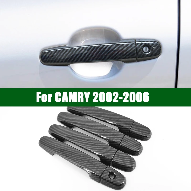 Для 2001-2006 TOYOTA CAMRY чехол из углеродного волокна для автомобильной дверной ручки