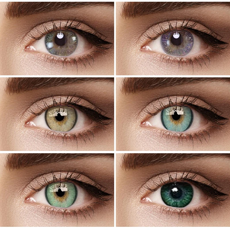 

1 пара европейских контактных линз серии ed с большими глазами на год милые контактные цветные контактные линзы ed косметические контакты лин...