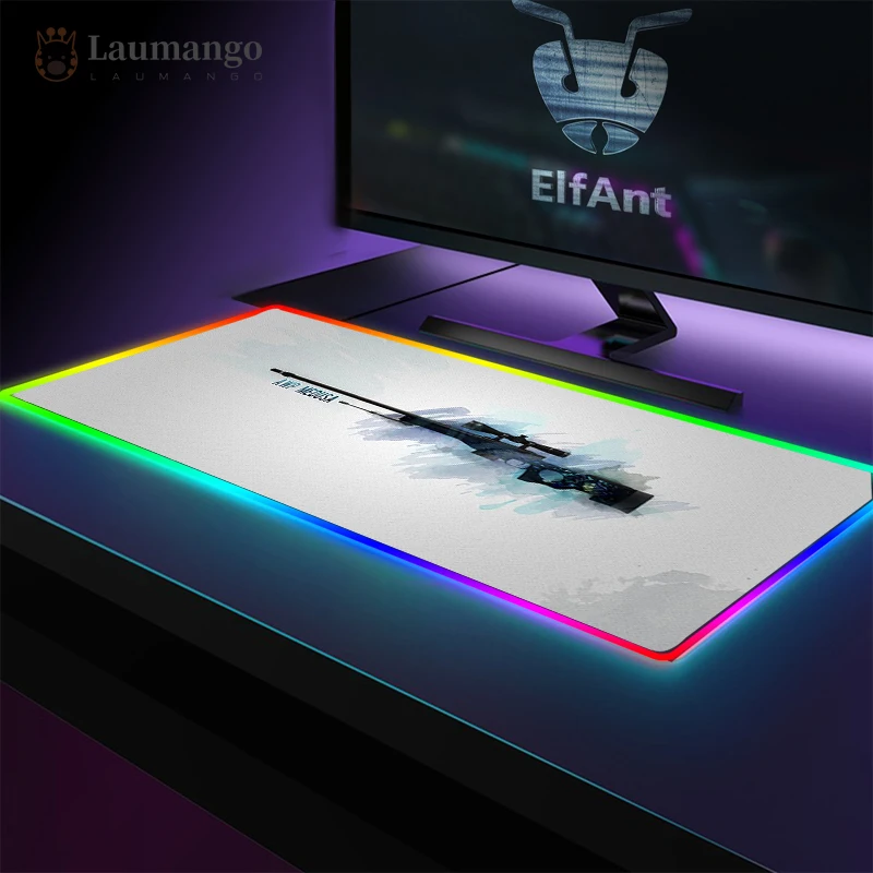 

AWP RGB Gaming Large Mousepad Backlit Mouse Pads LED Gamer Mause Carpet Desk Mat Mouse Pad Computer PC desk mat large Mouse Pad