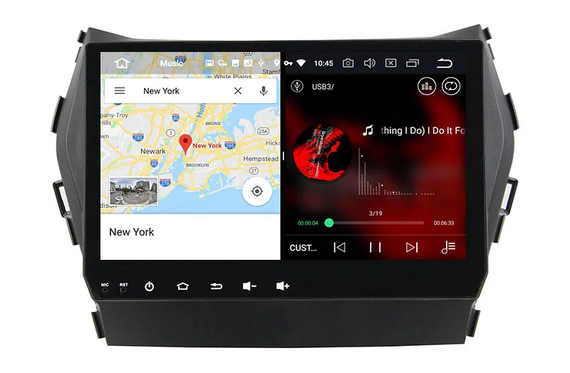 Belsee " ips сенсорный экран Android 9,0 автомобильный DVD мультимедийный плеер gps навигация для hyundai Santa Fe ix45 2013