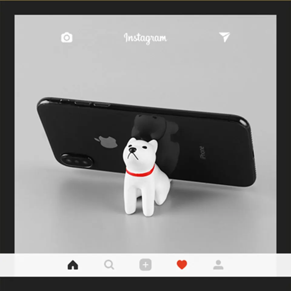 dog Милый мультяшный медведь собака Телефон Стенд Кронштейн мобильный смартфон Держатель рабочего украшения поддержка для iPhone XiaoMi huawei samsung - Цвет: dog