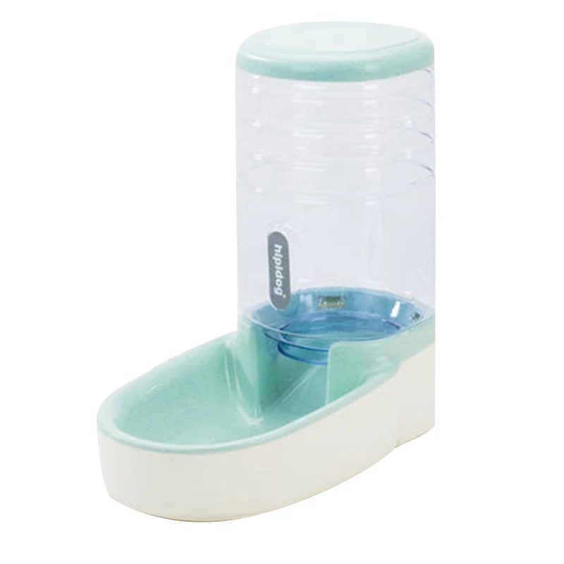 green Feeder 3.8L Pet cat автоматические кормушки пластиковая бутылка для воды для собак большая емкость дозатор для воды для еды кошки собаки миски для кормления поилка - Цвет: green Feeder