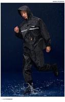 waterproof raincoat thick motorbike rain jacket hood impermeable rain pants suit camping capa de chuva men rainwear ac50rc