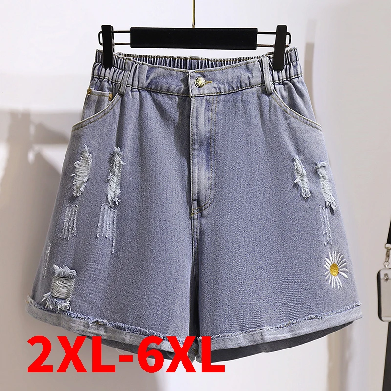 

Женские джинсовые шорты с завышенной талией, повседневные свободные модные корейские короткие джинсы с широкими штанинами и пуговицами-ма...