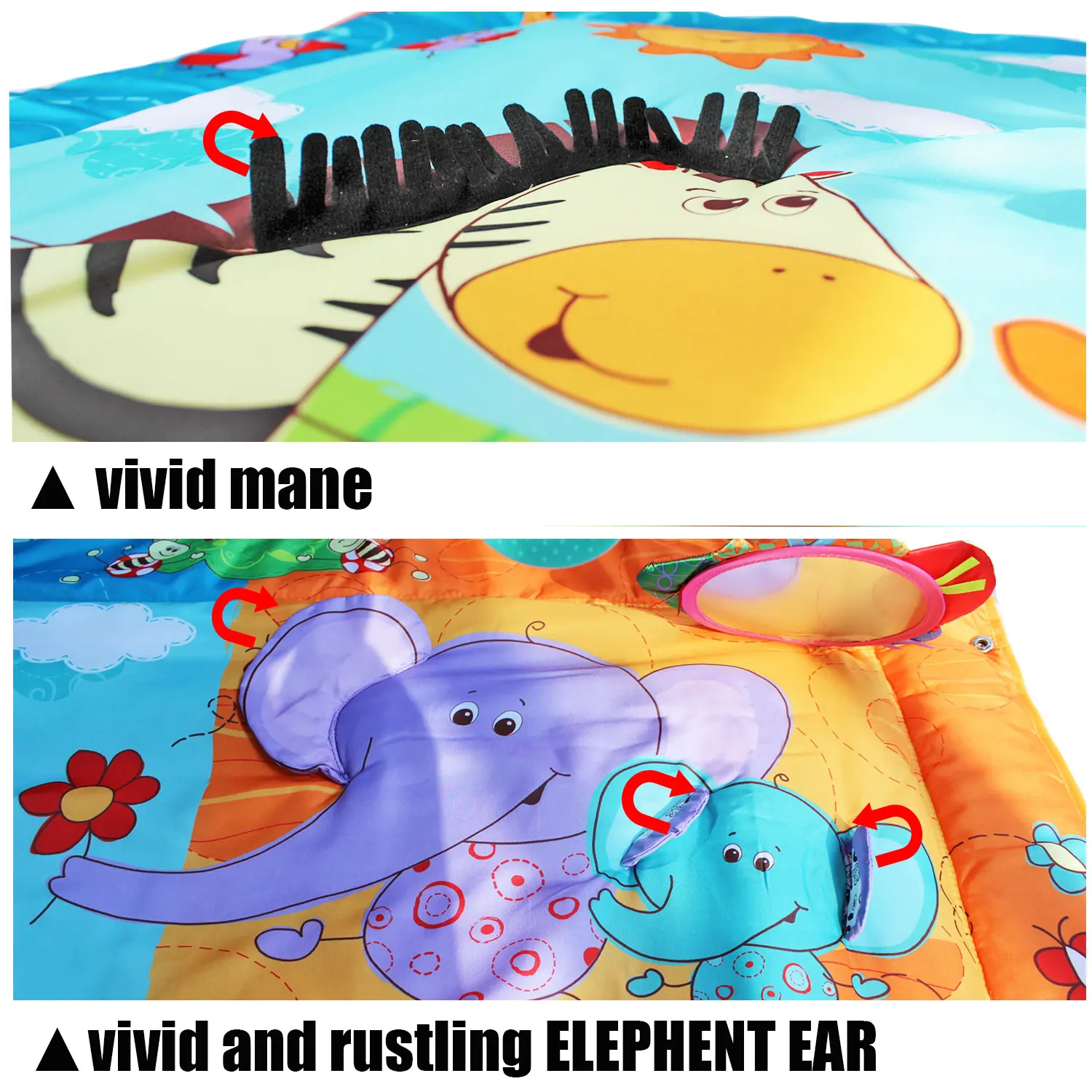 Детский напольный коврик музыкальный развивающий гимнастический для 2 10