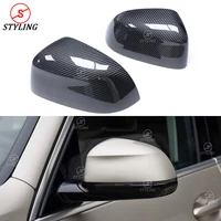 x5 g05 carbon mirror cover for bmw x3 g01 x4 g02 2018 2019 side rear view mirror cover caps glossy black buckle replacement