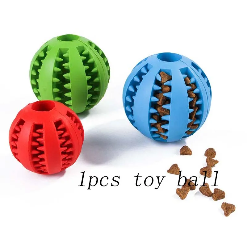 

1Pcs Soft Toys for Dogs Rubber Dog Ball For Puppy Funny Dog Toys For Pet Puppies Large Dogs Tooth Cleaning Snack Ball Toy