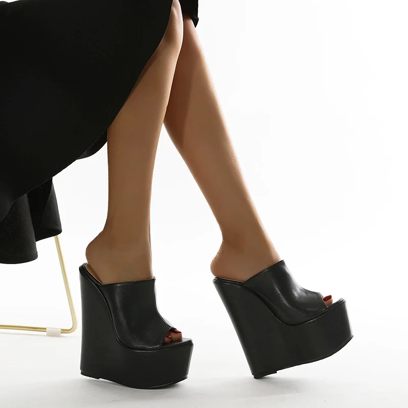 

Шлепанцы женские на танкетке, мягкие удобные сандалии на платформе, Повседневная Уличная пляжная обувь, лето 2022