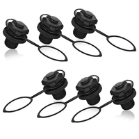 inflatable air valve replacement screw 6pcs kayak accessories universal air plugs boston valve inflation rubber fit boat kayak a