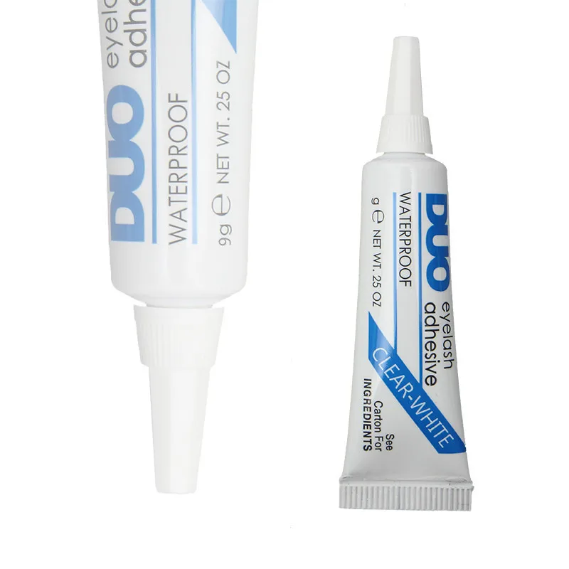 Клей для ресниц прозрачный Белый/Темный черный водонепроницаемый клей накладных