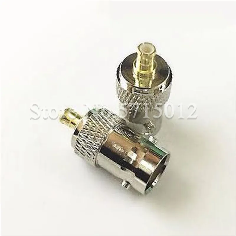 

2pcs BNC/MCX-KJ BNC Famale Head Turn to MCX Male Head Adaptor Pure Copper Convertor RF Coaxial Connector