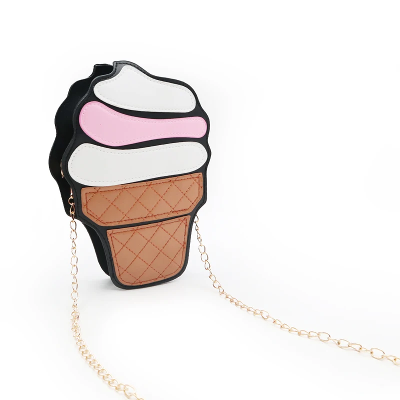 Женская сумка из ПУ кожи с принтом мороженого и капкейка|purse handbag|chain clutchbag pu |