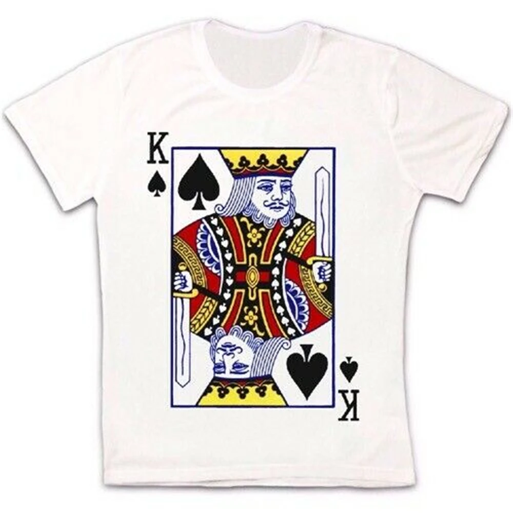 Винтажная футболка унисекс в стиле ретро с логотипом игральной карты идеальный