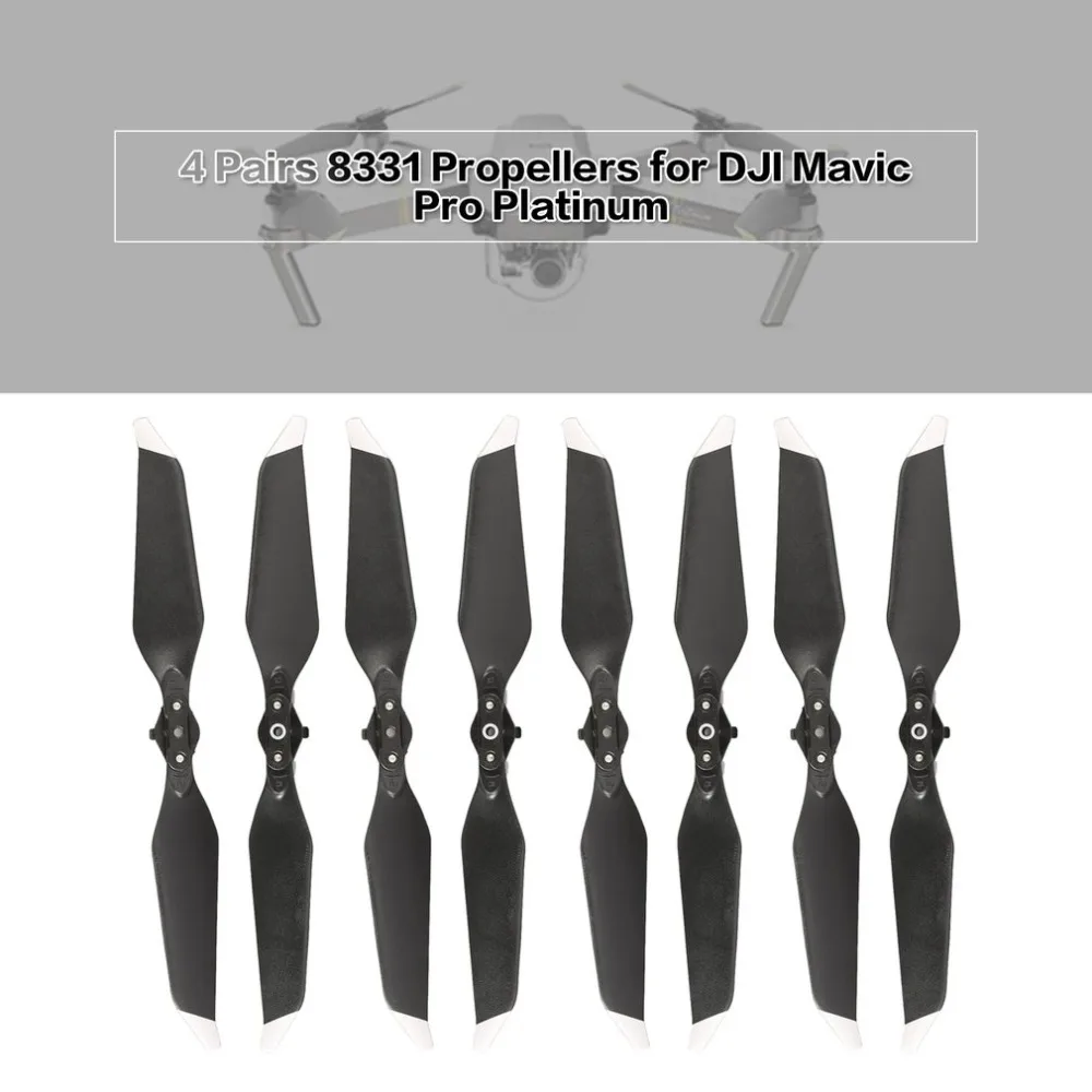 4 пары CW CCW пропеллеры 8331 Сменные лопасти для DJI Mavic Pro Platinum RC Дрон малошумный