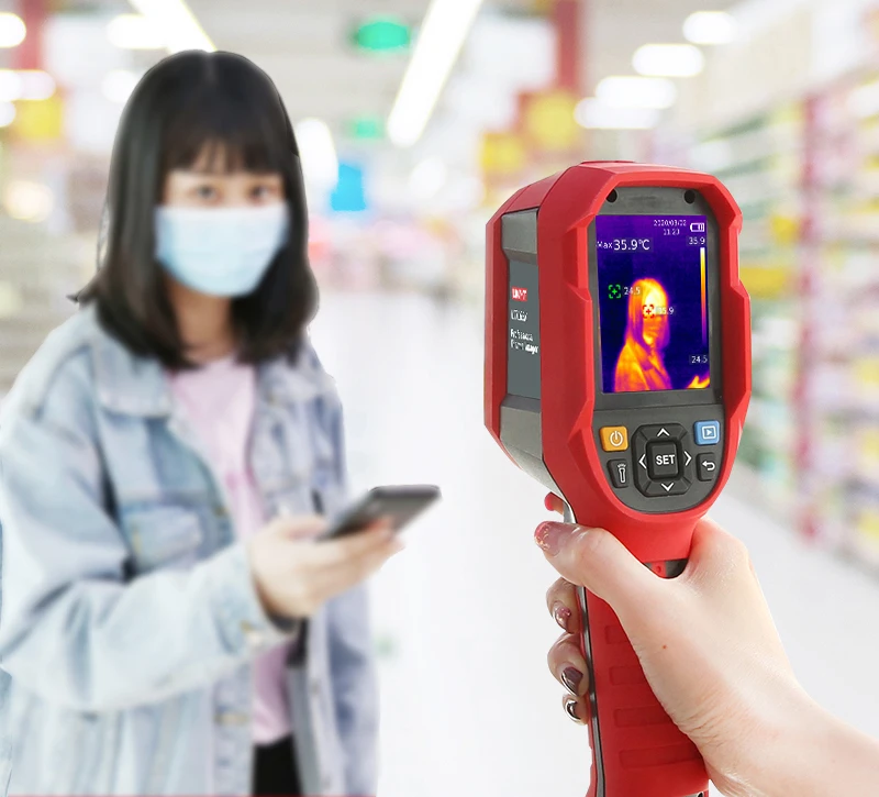 

Портативный портативный Тепловизор Инфракрасная камера Многофункциональный термометр ЖК-дисплей номер UTI165H